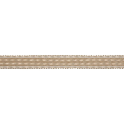 Minerva 17mm Striped Webbing Tape Tan - per metre