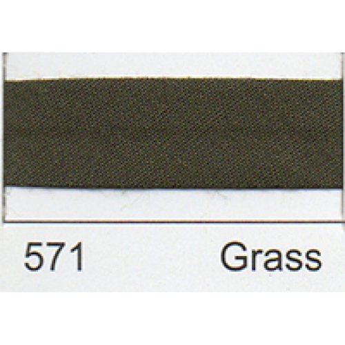 Essential Trimmings 25mm Polycotton Bias Binding Tape Grass - per pack
