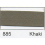 Essential Trimmings 25mm Polycotton Bias Binding Tape Khaki - per pack 1