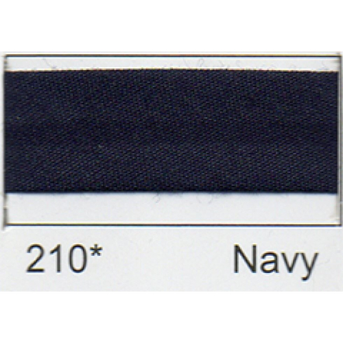 Essential Trimmings 25mm Polycotton Bias Binding Tape Navy - per pack