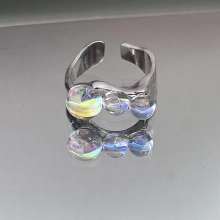 Arrival Fairy Opal Irregular Opening Rings Zircon Adjustable Ring Jewelry for Women Girlfriend Party