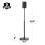 SANUS WSSE1A1 Black Single Height-Adjustable Speaker Stand For Sonos Era 100 7