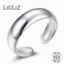 Sterling Silver Adjustable Open Ring Women Men Engagement Rings Wedding Band 925 Couple Rings For LR0331