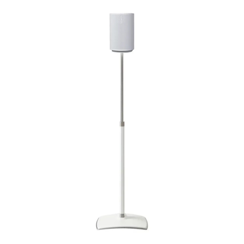 SANUS WSSE1A1 White Single Height-Adjustable Speaker Stand For Sonos Era 100 1