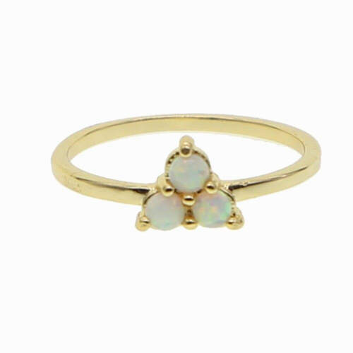 three stone three fire opal Top opals Wedding Ring Jewelry rings