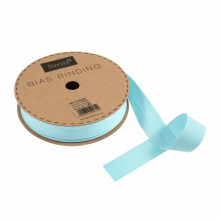 Essential Trimmings 25mm Polycotton Bias Binding Tape Sky Blue - per metre
