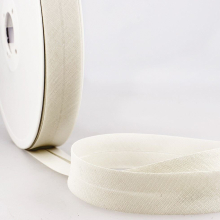 Stephanoise 20mm Polycotton Bias Binding Tape Pastel Grey - per metre