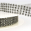 Stephanoise 30mm Sequin & Bead Trim Grey Silver - per metre 1