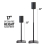 SANUS WSSE1A2 Black Pair Height-Adjustable Speaker Stands For Sonos Era 100 3