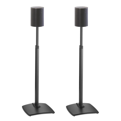 SANUS WSSE1A2 Black Pair Height-Adjustable Speaker Stands For Sonos Era 100 1
