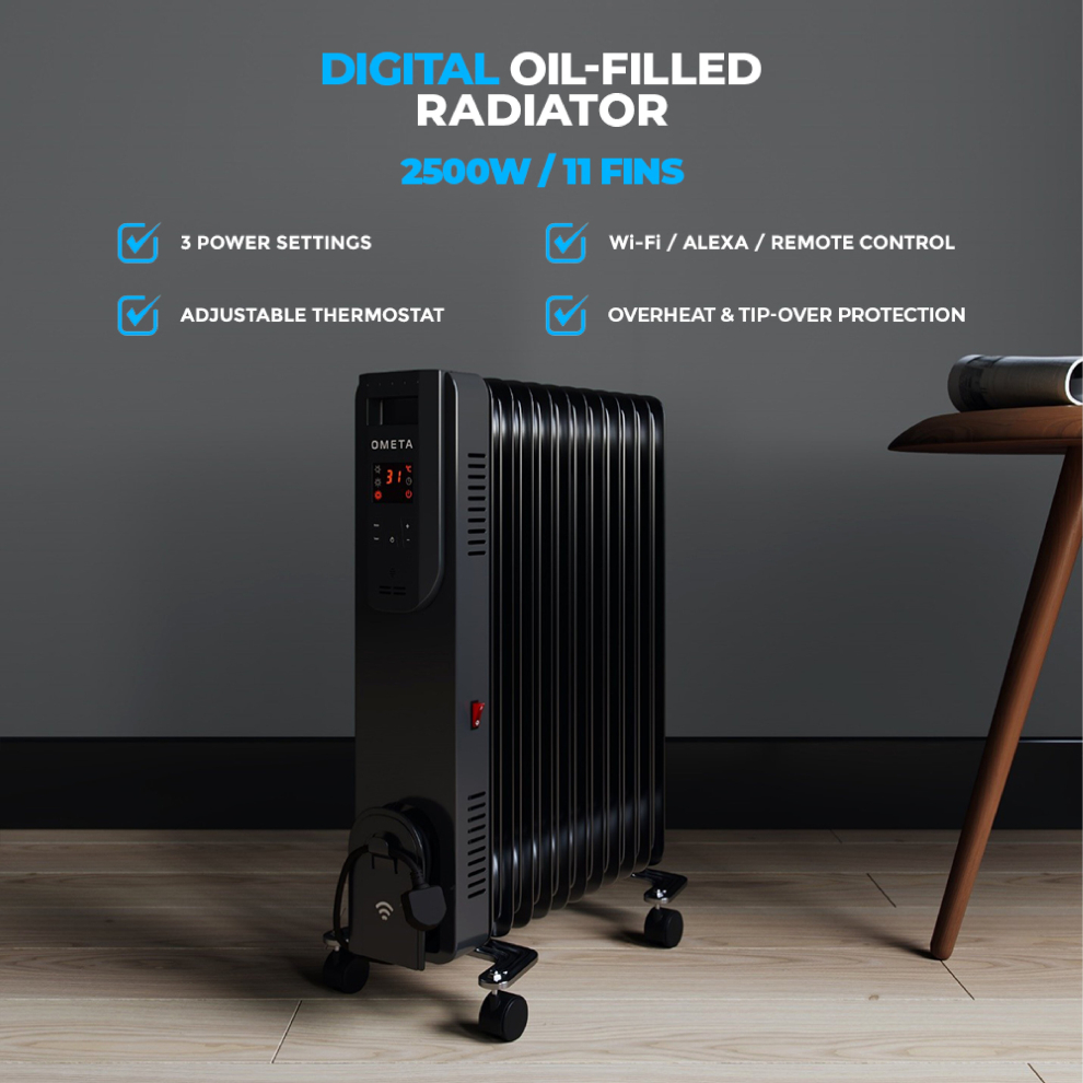 Ometa 2500W Oil Filled Radiator