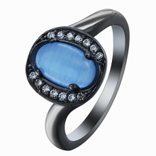 Hainon Rings for Lady Micro Paved Zircon Wedding Ring for party Vintage Opal jewelry