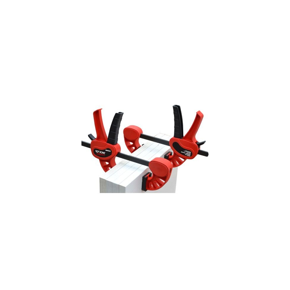 LUMBER JACK 300mm Heavy Duty Bar Clamps for Woodworking, One-Handed Operation Fast Clamp Spreader 12" 2 Pieces Included