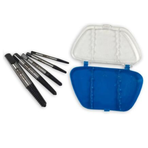 Autojack 5 Piece PCE Damaged Screw Extractor with case lot Screw Stud Remover 2
