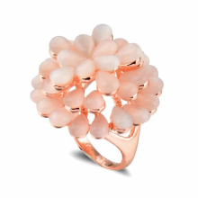 smooth opal stone rings rose ring for women jewelry KO1