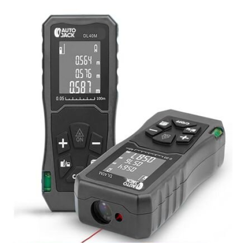 Autojack Handheld Digital Laser Point Distance Meter Area Volume Measuring Reference Adjusting Data Record Rangefinder 40m 131ft