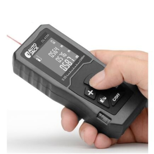 Autojack Handheld Digital Laser Point Distance Meter Area Volume Measuring Reference Adjusting Data Record Rangefinder 40m 131ft 2