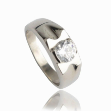 316L Stainless Steel Emerald Oval Cut Created AAAAA Cubic Zirconia Wedding Rings for Women Proposal Engagement Ring