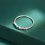 Classic Rainbow Ruby Emerald Single Row Full Diamond Zircon Ladys Ring S925 Sterling Silver Jewelry Gift 5