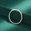 Classic Rainbow Ruby Emerald Single Row Full Diamond Zircon Ladys Ring S925 Sterling Silver Jewelry Gift 6