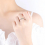 Classic Rainbow Ruby Emerald Single Row Full Diamond Zircon Ladys Ring S925 Sterling Silver Jewelry Gift 7