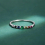 Classic Rainbow Ruby Emerald Single Row Full Diamond Zircon Ladys Ring S925 Sterling Silver Jewelry Gift 4