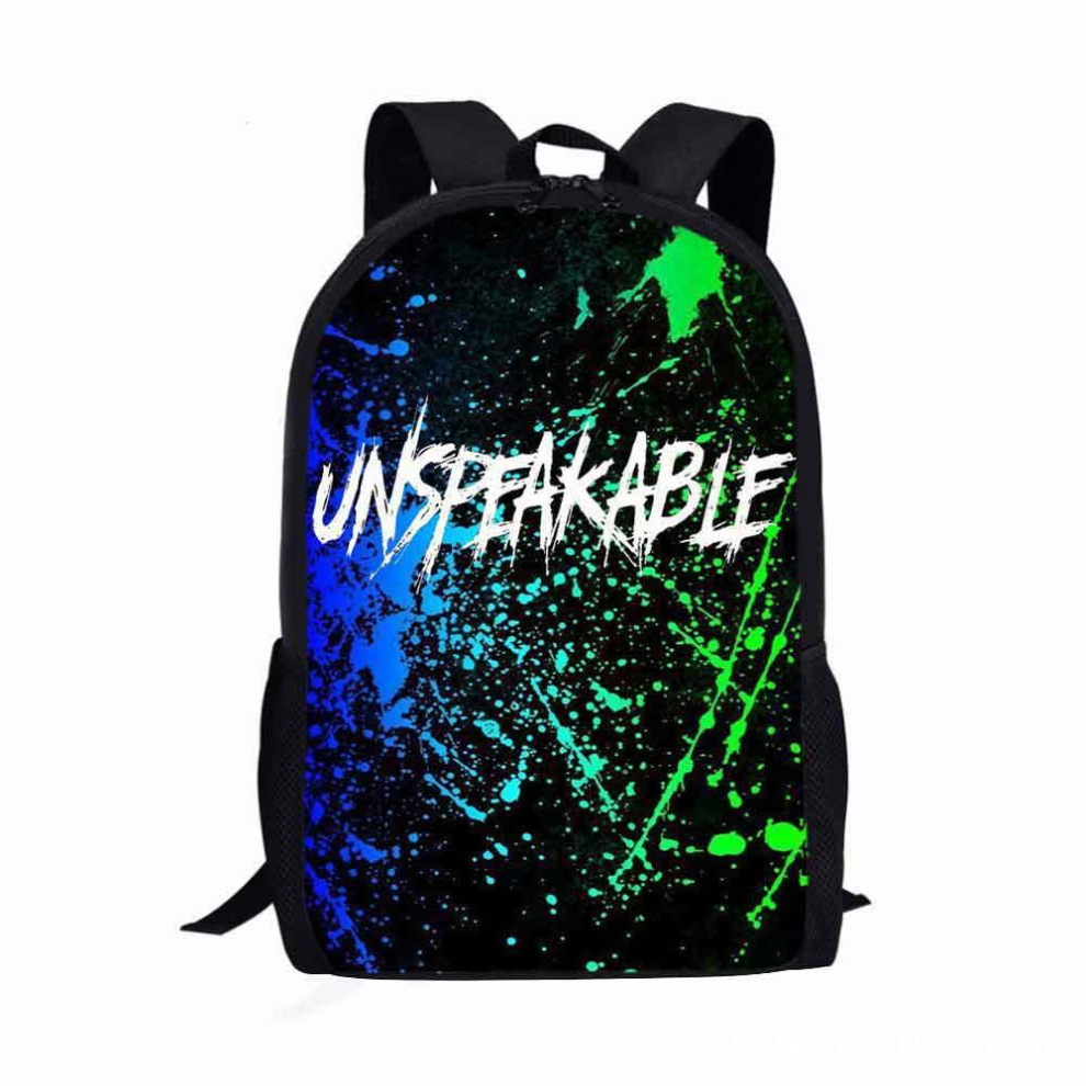 (Style A) School Unspeakable Backpack Bag Large Capacity Cartoon Travel Gifts Zipper Kids