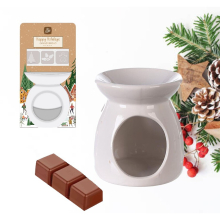 Christmas Wax Melts Oil Burner Set Happy Holiday Gingerbread Scented
