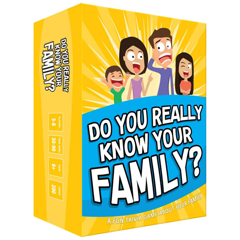 Do You Really Know Your Family-Card Game Family Party Interactive Game