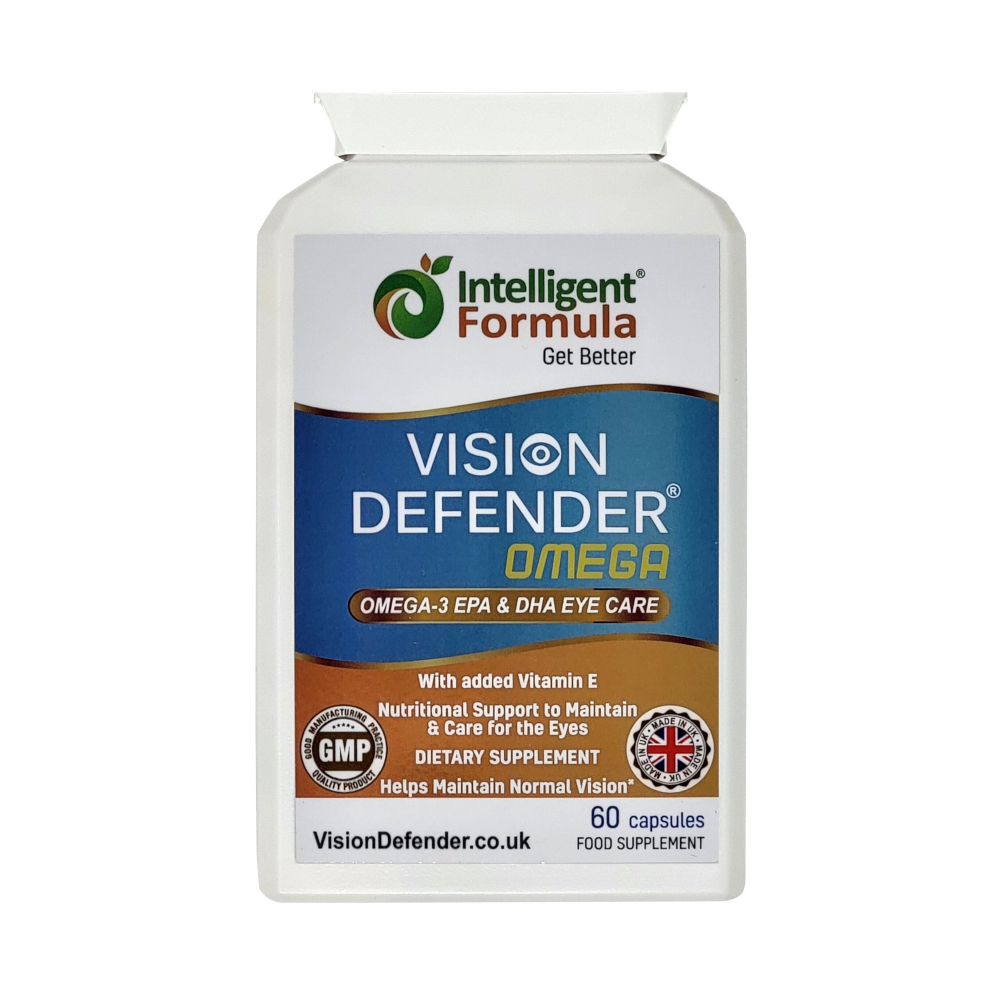 Vision Defender Omega: Omega-3 Eye Supplement For Dry Eyes 60 Softgels