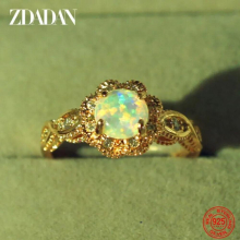 Arrival 925 Sterling Silver Opal Ring For Women Party Jewelry Gift