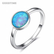 925 Sterling Silver Opal Ring Anniversary Noble Jewelry Ring For Bridal Wedding Party Gift For Girlfriend Dress Up