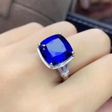 crystal sapphire gemstones rings for women silver jewelry bijoux bague wedding band party