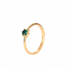 Ring for Women Wedding Party 925 Silver Jewelry with Emerald Gemstone Open Finger Rings Bridal Gift Ornaments