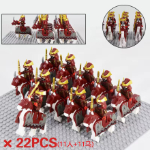 (Japanese Samurai Cavalry 1) Japanese Samurai Series WM6090 Shogun Mini Figure Third Party Building Block Toy