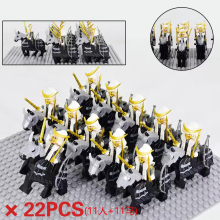 (Japanese Samurai Cavalry 3) Japanese Samurai Series WM6090 Shogun Mini Figure Third Party Building Block Toy