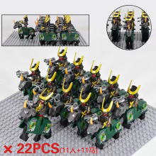 (Japanese Samurai Cavalry 5) Japanese Samurai Series WM6090 Shogun Mini Figure Third Party Building Block Toy