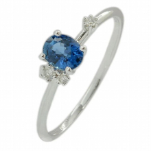 Trumium S925 Sterling Silver Sapphire Oval Zircon rings for women Gemstone Finger Ring Engagement Wedding Bands