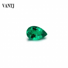 Hydrothermal Created Emerald Lab Grown Loose Gemstone Round Cut Diy for Silver Women Jewelry Random
