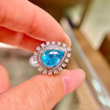 Real14K Rose Sapphire Ring for Women Anillos De Wedding Bands Origin SAPPHIRE Gemstone Wedding Ring Females Bizuteria Girls
