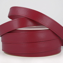 Stephanoise 10mm Faux Leather Webbing Burgundy - per metre