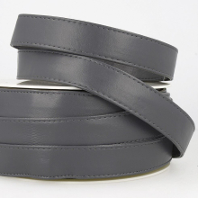 Stephanoise 25mm Faux Leather Webbing Dark Grey - per metre