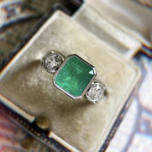 Rings Jewelry With Emerald Zircon Gemstones Accessories For Women Wedding Engagement Finger Ring Wholesales