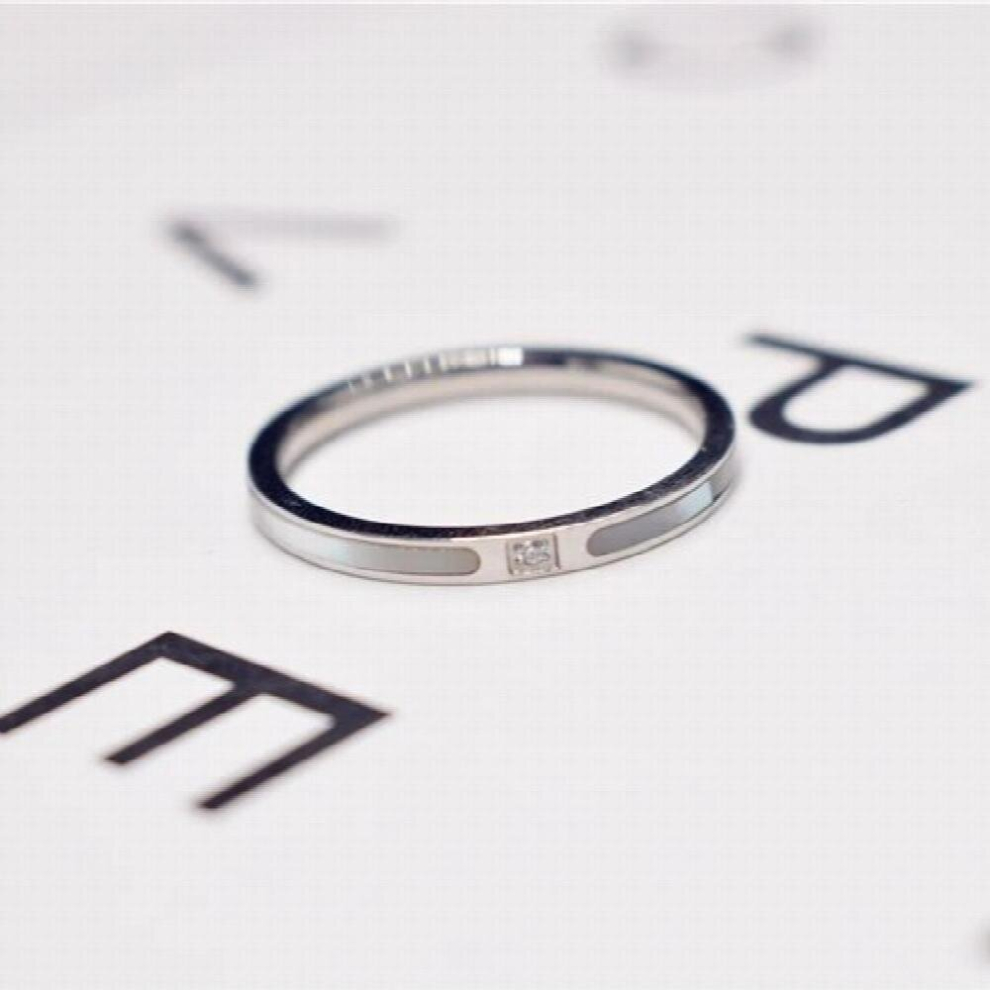 Shell Zirconia Wedding Ring Couple Rose Woman Birthday Gift Party Titanium Steel Jewelry Never Fade-image-OPC-PCVXFQV-NEW