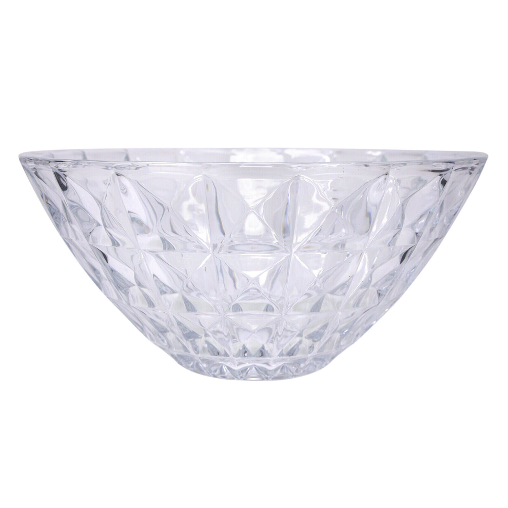 Glass Fruit Bowl Veg Fruit Holder Salad Serving Bowl Large Square