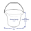 (7 Litres) Plastic Bucket With Handle Storage 7L/18L Large 2