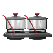 (Grey) Sauce Pots Dip Pickle Relish Chutney Condiment