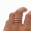 rose kunckle ring for lady wedding dainty thin ring with cz opal ring 1