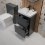 Regis Anthracite Grey Free Standing Vanity Unit & Basin - 500mm 5