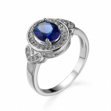 Creative egg-shaped female zircon jewelry sapphire wedding jewelry